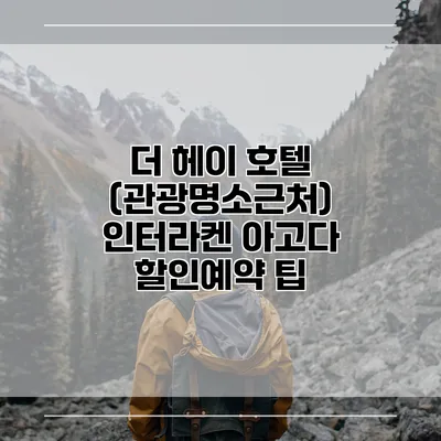 더 헤이 호텔 (관광명소근처) 인터라켄 아고다 할인예약 팁