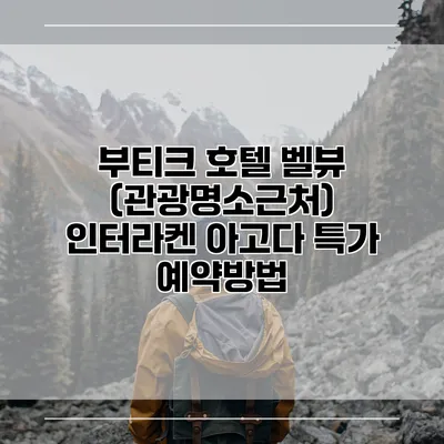 부티크 호텔 벨뷰 (관광명소근처) 인터라켄 아고다 특가 예약방법