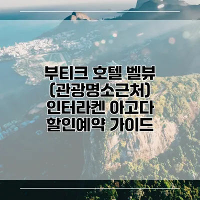 부티크 호텔 벨뷰 (관광명소근처) 인터라켄 아고다 할인예약 가이드