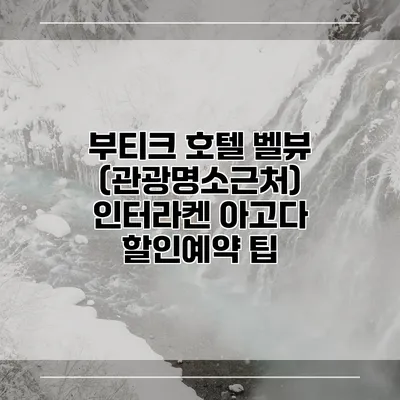 부티크 호텔 벨뷰 (관광명소근처) 인터라켄 아고다 할인예약 팁