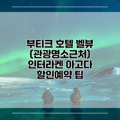 부티크 호텔 벨뷰 (관광명소근처) 인터라켄 아고다 할인예약 팁