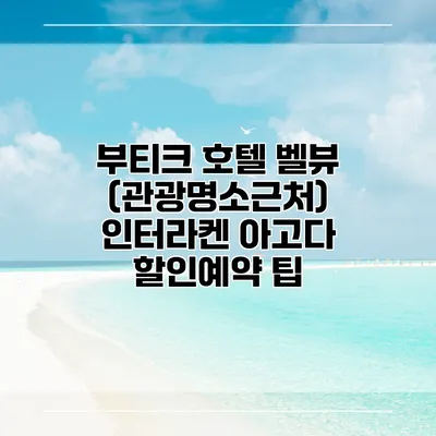 부티크 호텔 벨뷰 (관광명소근처) 인터라켄 아고다 할인예약 팁