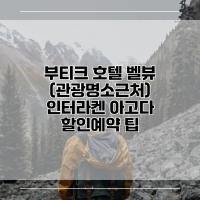 부티크 호텔 벨뷰 (관광명소근처) 인터라켄 아고다 할인예약 팁