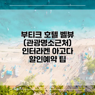 부티크 호텔 벨뷰 (관광명소근처) 인터라켄 아고다 할인예약 팁