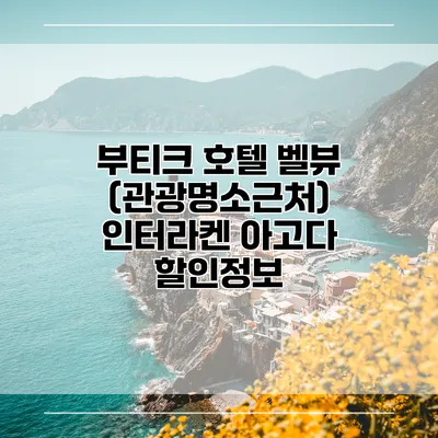부티크 호텔 벨뷰 (관광명소근처) 인터라켄 아고다 할인정보