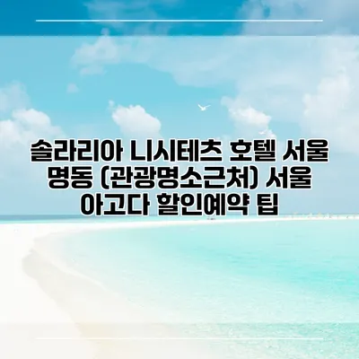솔라리아 니시테츠 호텔 서울 명동 (관광명소근처) 서울 아고다 할인예약 팁