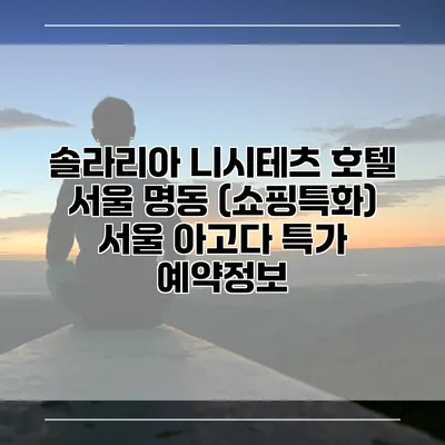 솔라리아 니시테츠 호텔 서울 명동 (쇼핑특화) 서울 아고다 특가 예약정보