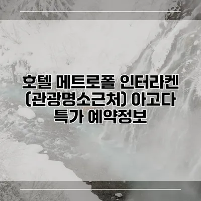 호텔 메트로폴 인터라켄 (관광명소근처) 아고다 특가 예약정보