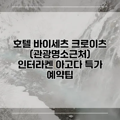 호텔 바이세츠 크로이츠 (관광명소근처) 인터라켄 아고다 특가 예약팁