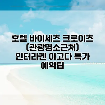호텔 바이세츠 크로이츠 (관광명소근처) 인터라켄 아고다 특가 예약팁