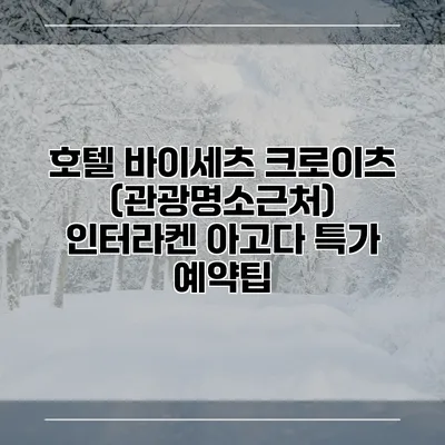 호텔 바이세츠 크로이츠 (관광명소근처) 인터라켄 아고다 특가 예약팁