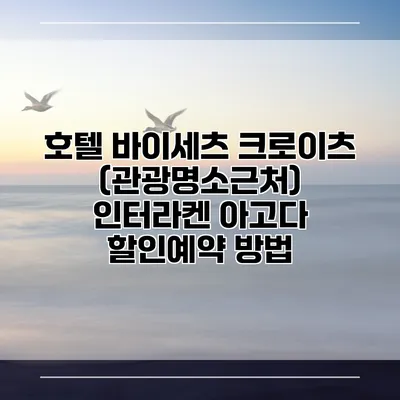 호텔 바이세츠 크로이츠 (관광명소근처) 인터라켄 아고다 할인예약 방법