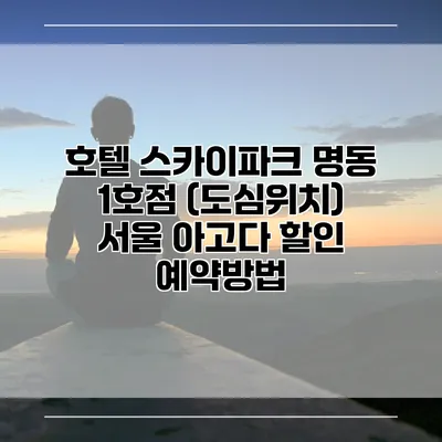 호텔 스카이파크 명동 1호점 (도심위치) 서울 아고다 할인 예약방법