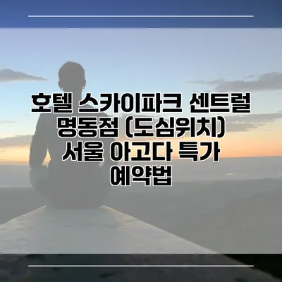 호텔 스카이파크 센트럴 명동점 (도심위치) 서울 아고다 특가 예약법