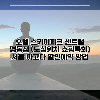 호텔 스카이파크 센트럴 명동점 (도심위치 쇼핑특화) 서울 아고다 할인예약 방법